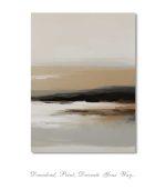 set of two vertical neutral abstract landscape posters in beige and taupe